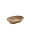 AGC Bread Basket Wicker Beige 18.5x18.5x7cm