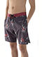 Men's Swimwear Shorts Black with Prints