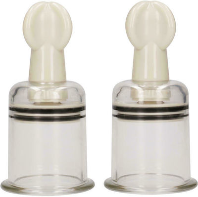 Shots Ouch Suction Cup Medium Clear 2pcs