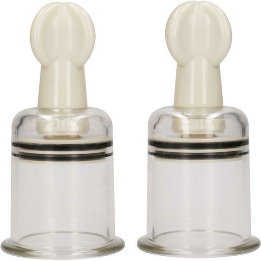 Shots Ouch Suction Cup Medium Αναρροφητής Θηλών Διάφανος 2τμχ
