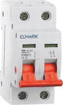 Elmark Bipolar Buton de comutare 230V 40A