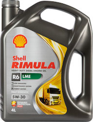 Shell Rimula R6 LME Συνθετικό Λάδι 5W-30 Shell Rimula R6 LME Συνθετικό Λάδι 5W-30