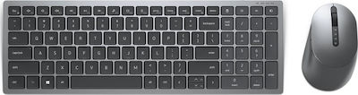 Dell KM7120W Wireless Bluetooth Keyboard & Mouse Set Greek Silver