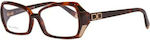 Dsquared2 Plastic Eyeglass Frame Butterfly Brown Tortoise DQ5049 052