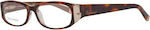 Dsquared2 Plastic Eyeglass Frame Brown Tortoise DQ5053 052