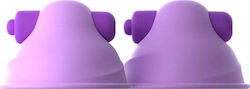 Pipedream Fantasy For Her Vibrating Nipple Suck-Hers Αναρροφητής Sfârcuri cu Vibrații Purple 2buc PD4920-12