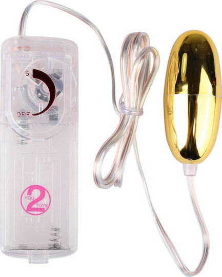 You2Toys Golden Star Multispeed Vibrating Egg Vibrator Egg 6cm Gold