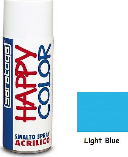 Saratoga Σπρέι Βαφής Happy Acrylic Light Blue 400ml