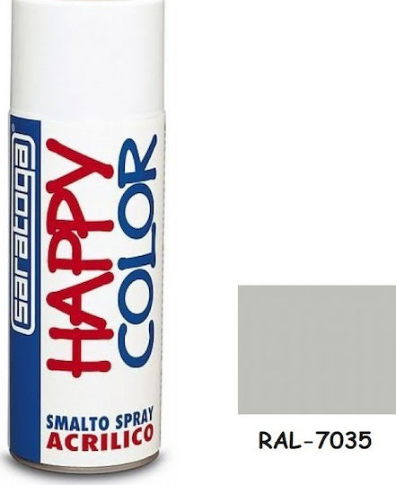 Saratoga Spray Paint Happy Acrylic Light Grey RAL 7035 400ml
