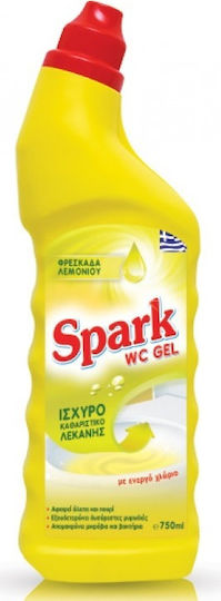 Spark Gel Καθαρισμού Λεκάνης με Άρωμα Φρεσκάδα Λεμονιού 750ml