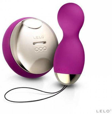 Lelo Hula Beads Vibrator Egg with Remote Control 8cm Purple