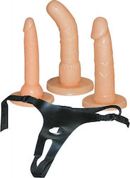 You2Toys Strap-on Harnașament cu Dildo în culoarea Bej