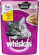 Whiskas Casserole Nasses Katzenfutter für Katze in Beutel mit Lachs 85gr