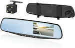 Blow F600 Mirror Car DVR Set with Rear Camera, 4.3" Display with Clip