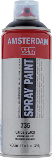 Royal Talens Spray Paint Amsterdam with Metallic Effect Oxide Black 735 400ml