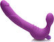 Strap U Royal Revolver Vibrating Strap On Strapless Strap On with Dildo 22cm with Vibration in Purple Color