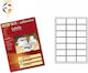 Sorex 2100 Selbstklebende A4-Etiketten 63.5x38.1mm