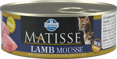 Farmina Matisse Nasses Katzenfutter für Katze in Dose mit Lamm 85gr 22.05.022