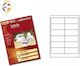 Sorex 1200 Selbstklebende A4-Etiketten 97x42.3mm