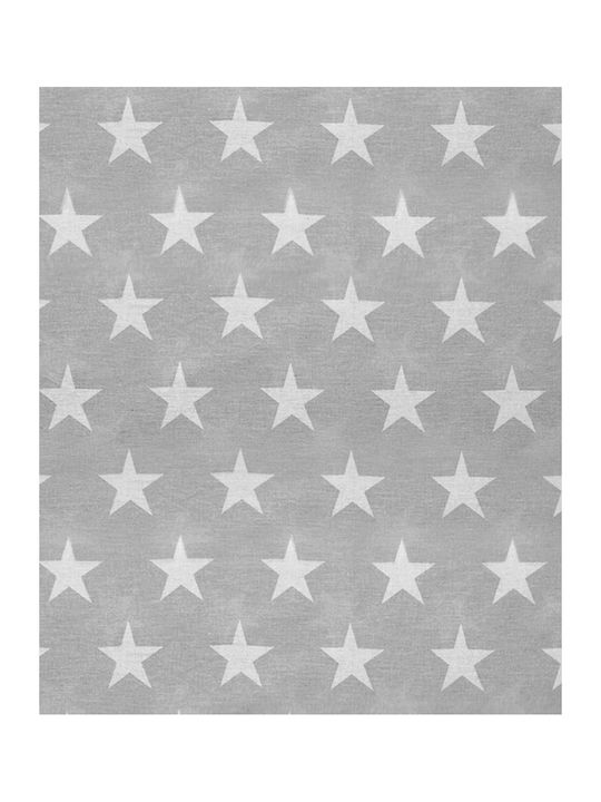 Dimcol Cotton Swaddle Blanket Star Gray 80x80cm