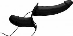 Strap U Power Pegger Double Strap On Vibrator Gurtzeug mit Doppelter Dildo 17cm und Vibration in Schwarz Farbe