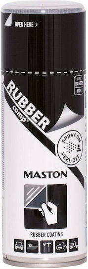 Maston Спрей Защитно фолио RUBBERcomp с Сатен Ефект Черно 400мл