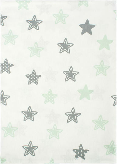 Dimcol Star Πάνα Αγκαλιάς Χασέ Πράσινο 80x80εκ.