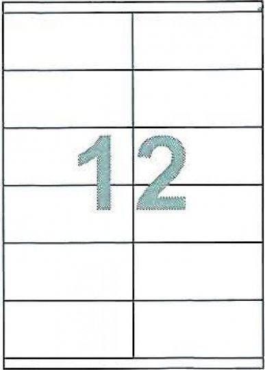 Fleks 1200 Self-Adhesive Rectangular A4 Labels 105x48mm