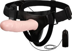 Baile Men's Pants Replacement Harness με Dildo 17cm και Δόνηση στο χρώμα του δέρματος