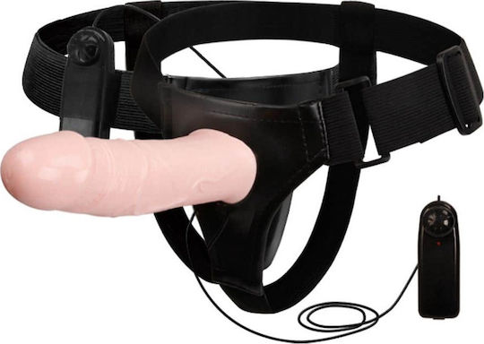 Baile Men's Pants Replacement Harness with Dildo 17cm and Vibration in skin color