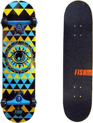 Fish Skateboards The Eye 31" Complete Shortboard 8" Multicolour