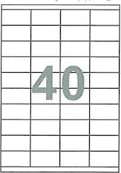 Fleks 4000 Self-Adhesive Rectangular A4 Labels 52.5x29.7mm