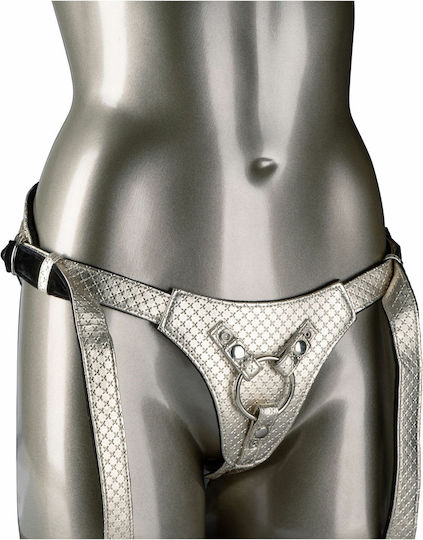 Calexotics Her Royal Harness Crotchless Regal Queen Harness σε Χρυσό Χρώμα