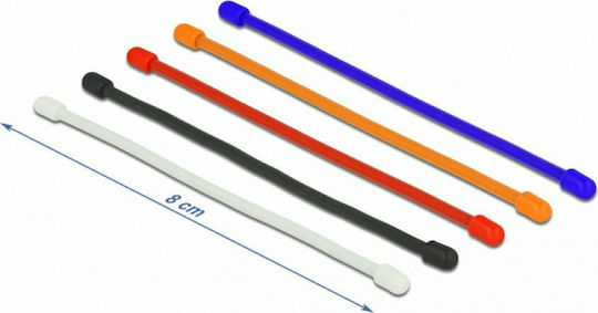 DeLock Pack of 10pcs Multicolour Plastic Cable Ties 80x4mm 18970