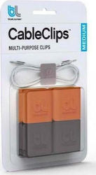 Bluelounge CableClip Clipsuri de Organizare a Cablurilor 4buc Multicolor