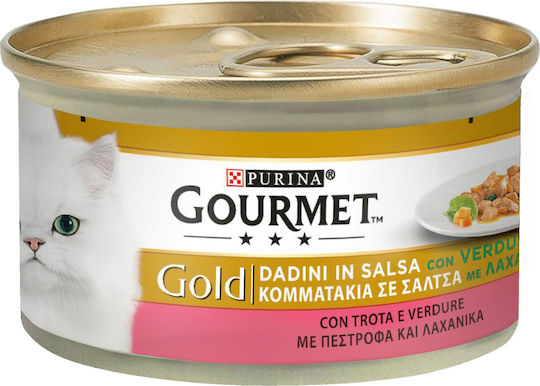 Gourmet Υγρή Τροφή για Ενήλικες Γάτες σε Κονσέρβα με Πέστροφα 85gr