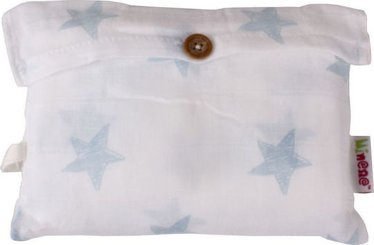 Minene Ciel Stars Πάνα Αγκαλιάς από Μουσελίνα Γαλάζιο 100x120εκ.