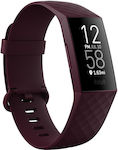 Fitbit Charge 4 Activity Tracker Αδιάβροχο με Παλμογράφο Rosewood