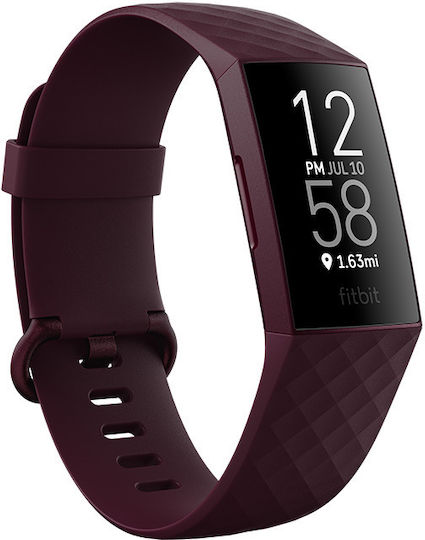 Fitbit Charge 4 Тракер за активност с пулсомер Розово дърво