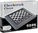 Zita Toys Checkers & Chess Magnetisch Schach mit Schachfiguren 18x18cm