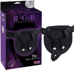 Chisa Novelties Chisa Basic Harness Silicone Harness σε Μαύρο Χρώμα Chisa Novelties Chisa Basic Harness Silicone Harness σε Μαύρο Χρώμα