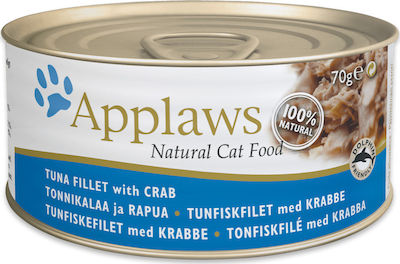 Applaws Natural Cat Food Wet Food for Adult Cats In Can with Tuna Φιλέτο 1pc 70gr