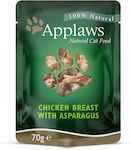 Applaws Natural Cat Food Nasses Katzenfutter für Katze in Beutel mit Huhn 70gr