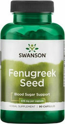 Swanson Fenugreek Seed 610mg 90 κάψουλες
