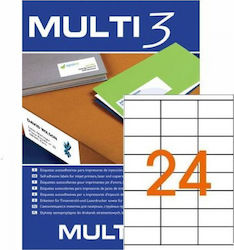 Multi 3 2400 Etichete autoadezive A4 Dreptunghiulare 70x33.8mm