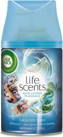 Airwick Nachfüllpack für Sprühgerät Life Scents mit Duft Türkisfarbene Oase 250ml
