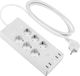 Acme Smart 6-Outlet Power Strip with USB and Surge Protection White