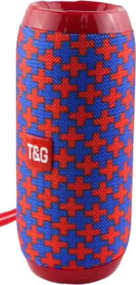 T&G TG-117 Ηχείο Bluetooth 5W με Ραδιόφωνο και Διάρκεια Μπαταρίας έως 4 ώρες Red/Blue