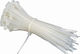 SAS Plastic Cable Ties 370mm x 3.6mm in White Colour 100pcs