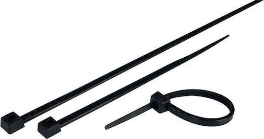 SAS Δεματικά Καλωδίων Πλαστικά 450mmx7.6mm σε Μαύρο χρώμα (100τμχ) (AK-KO-143)
